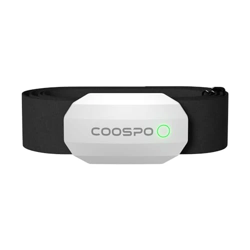 Offerta a tempo: COOSPO H808S Fascia Cardio Cardiofrequenzimetro Fascia Toracica Bluetooth/ANT+, Sensore di Frequenza Cardiaca Impermeabile IP67 Compatibile con CoospoRide/wahoo fitness/strava/Pulsoid - 0.00% da 36.99 € a 36.99 €