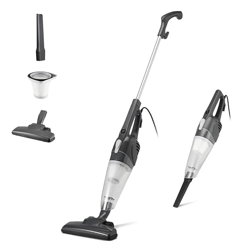 Offerta a tempo: Amazon Basics Scopa Elettrica con Filo, Multifunzione 2-in-1, Motore ECO, Filtro Sostituibile, Ultra Leggera, Nero - 19% da 41.79 € a 33.91 €