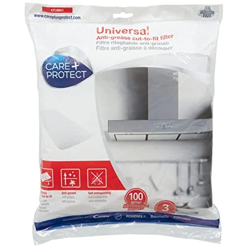 Limited-time offer: Care+Protect Cooker Hood Filter - Universal - Cut-to-Size - Anti-Grease - Anti-Odour - Self-Extinguishing - Size 47x97 cm - Absorbency 100 g-sq-m from 6.62 GBP to 6.62 GBP (save 0%)
