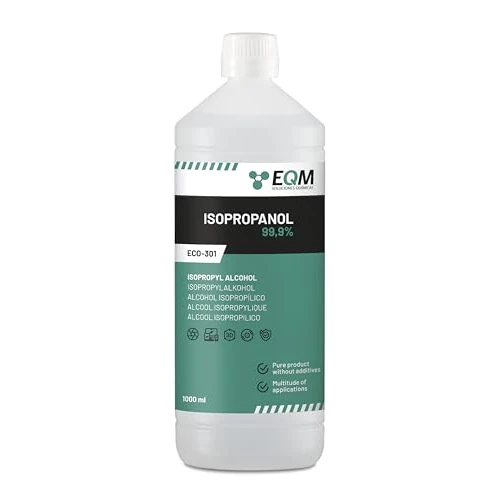 EQM - ECO-301 - Isopropyl Alcohol 99,9% Pure - Isopropanol 1L - Cleaning of electronic components, lenses and screens - Household cleaning - 3D Printing