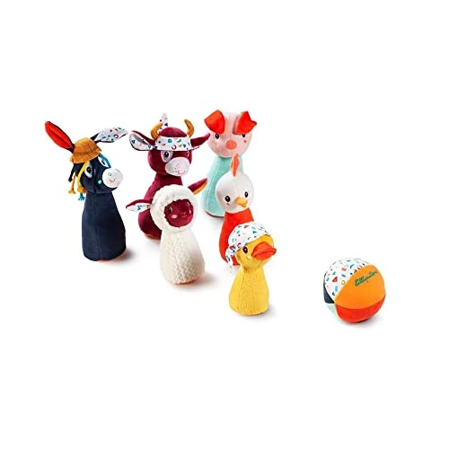 Offre limitée : LILLIPUTIENS - Mon Premier Jeu de quilles Ferme - Jeu de quilles en Tissu pour Tout-Petits - Développement motricité et Coordination - Dès 18 Mois - Animaux de la Ferme - coloré et Doux - 83159 de 40.00 EUR à 34.00 EUR (remise 15%)