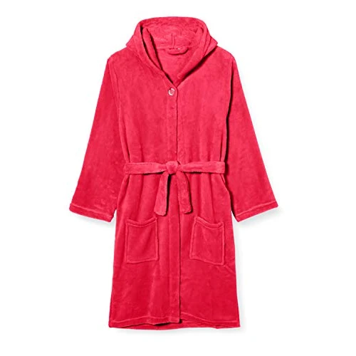 Playshoes Dziewczęcy szlafrok polarowy Bademantel Uni, Różowy (Rosa 14), 86-92