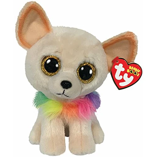 Ty - Beanie Boo's - Peluche Chewey le Chien Chihuahua, TY36324, Multicolore, 15 cm