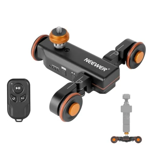 Oferta limitada: NEEWER 3 Wheels Inalámbrico Video Cámara Dolly, 3 Speed Motorized Slider de 95.49 € a 91.23 € (ahorro 4%)