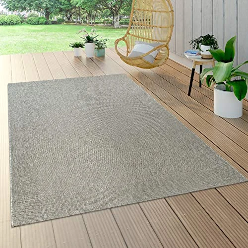 Offerta a tempo: Paco Home Tappeto Per Esterno Balcone Terrazza Tappeto Cucina Tappeto Giardino Moderno, Dimensione:120x170 cm, Colore:Grigio 13 - 0.00% da 43.00 € a 43.00 €