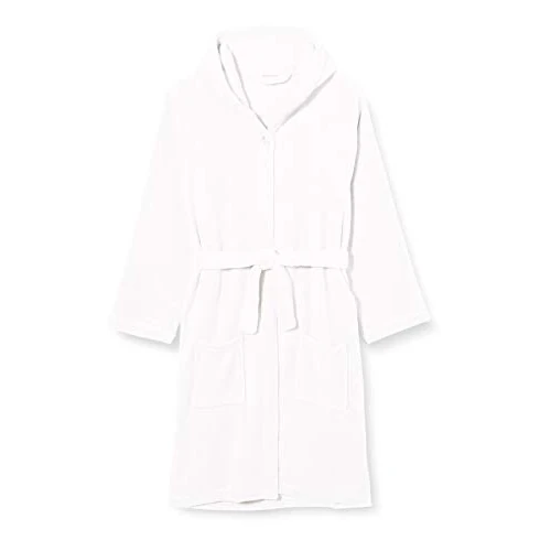 Playshoes Unisex Kids Fleece Dressing Gown 340104, 2 - Natural, 134-140