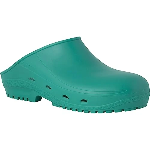 Zeitlich begrenztes Angebot: REPOSA Sanitär-Clogs, Modell Easy, rutschfeste SRC-Gummisohle, anatomisches Fußbett, Profi-Sockel aus Thermoplast-Gummi, sterilisierbar, antistatisch., grün, 45 EU von 33.50 € auf 33.50 € (0.00% Rabatt)