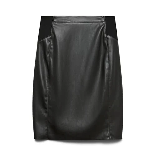 Offerta a tempo: Vero Moda NOS Vmbuttersia HW Coated Skirt Noos, Gonna Donna, Nero (Black Black), 44 (Taglia Produttore: Medium) - 47% da 39.99 € a 21.30 €