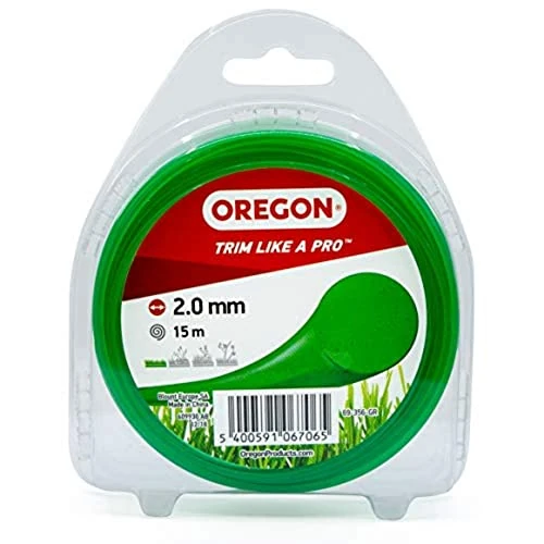 Offre limitee: Fil de débroussailleuse Oregon Vert Rond 2mm, Coupe-bordures, entretien des pelouses, parterres de fleurs, jardin, Fil nylon résistant, compatible avec modèles standards, 2.0mm x 15m (69-356-GR) de 5.44 EUR a 5.44 EUR (economie 0%)