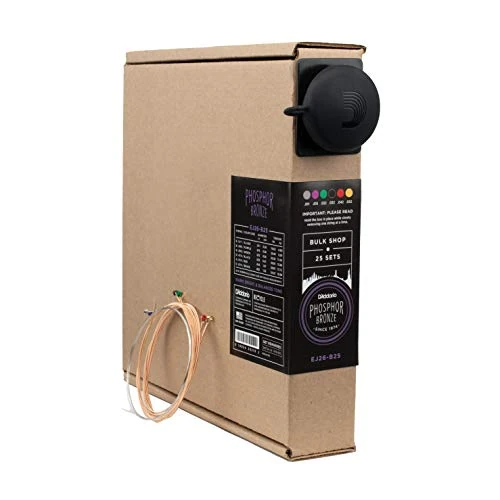 Offerta a tempo: D'Addario EJ26-B25 Set di corde per chitarra acustica in bronzo fosforoso, luce personalizzata, 11-52, 25 set di massa - 7% da 219.00 € a 204.22 €