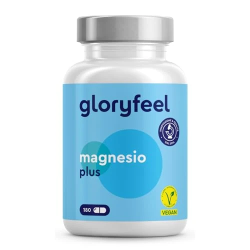 Offerta a tempo: Magnesio Citrato Elementare 1554 mg, con Vitamina B6 e B12 per Muscoli, Ossa e Sistema Immunitario, Integratore Magnesio, 180 capsule vegane, Testato in laboratorio, Senza Additivi - 35% da 19.99 € a 12.99 €