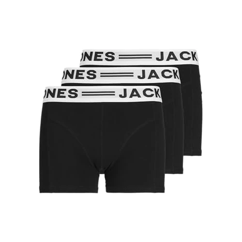 Tijdelijke aanbieding: JACK & JONES Boxershorts voor jongens, verpakking van 3 stuks, zwart, 128 van 19.99 € naar 12.68 € (37% korting)