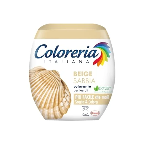 Coloreria Italiana Szary - Farba do tkanin i ubrań do prania, beżowy, 1 puszka 350 g