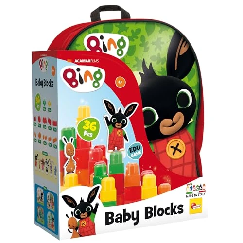 Offre limitée : Lisciani Jeux 1er age – Sac à dos de Bing avec Baby Blocks Constructions 36 PCS – Jeu educatif pour enfants à partir de 2 ans - 76611 Multicolore de 19.99 EUR à 19.99 EUR (remise 0%)