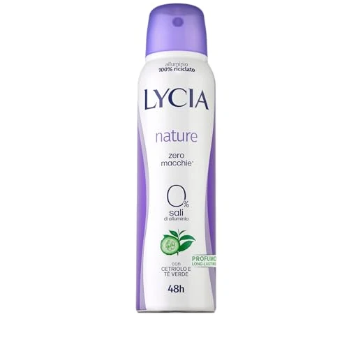 Lycia Deo Nature - Spray antiolor sin sales de aluminio, 150 ml