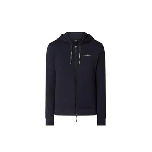Offre limitée : Armani Exchange Homme Everyday French Terry Hoodie Sweat Shirt Capuche, Bleu, L EU de 59.67 € à 59.23 € (0.74% de remise)
