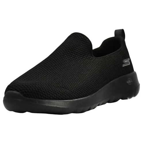 Skechers Męskie buty sportowe Go Max-Athletic Air Mesh Slip on Buty do chodzenia, czarne, 39 EU, Czarny