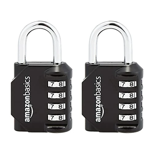 Offerta a tempo: Amazon Basics 2 unità Lucchetto, Combinazione, nero, AB-PL111 - 0.00% da 8.39 € a 8.39 €