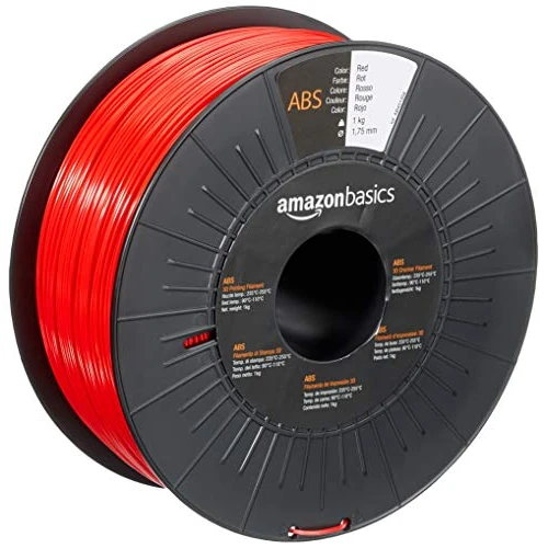 Oferta limitada: Amazon Basics Filamento para impresora 3D, plástico ABS, 1.75 mm, cinta de 1 kg, rojo de 9.31 EUR a 9.31 EUR (ahorro 0%)