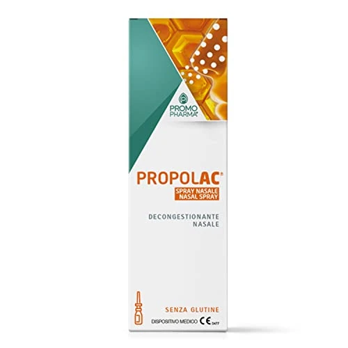 PropolAC Spray Naso - Dispositivo medico - Con acqua di mare ed estrato fluido di propoli - Spray nasale decongestionante - 15 ml