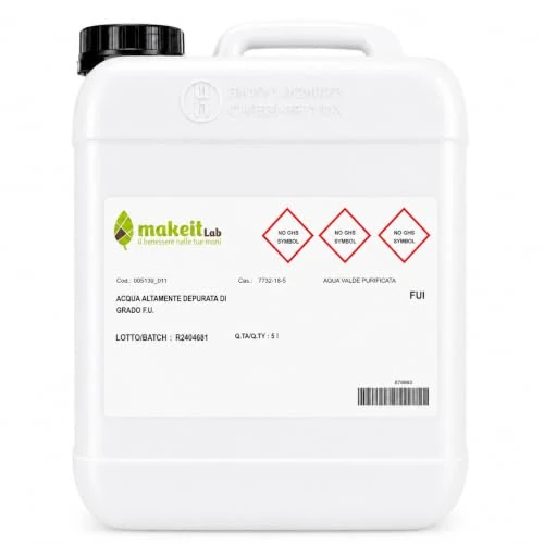 Hochgereinigtes Wasser, pharmazeutischer Grad - reiner als destilliertes Wasser und demineralisiertes Wasser - Make it 5 l