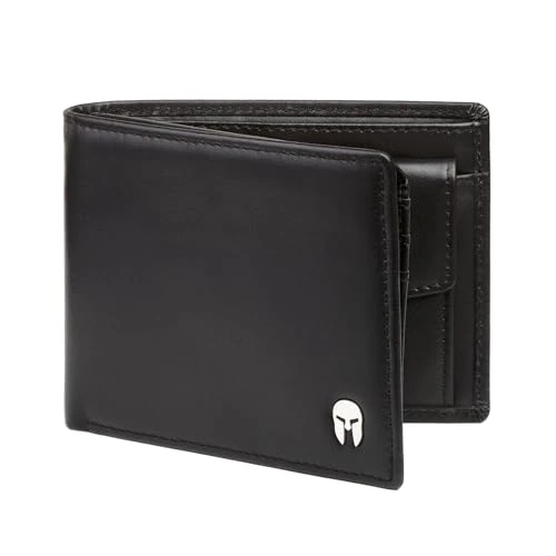 Offerta a tempo: SPARTANO Portafoglio Uomo con Portamonete e Protezione RFID - ZEUS - 29% da 39.90 € a 28.16 €