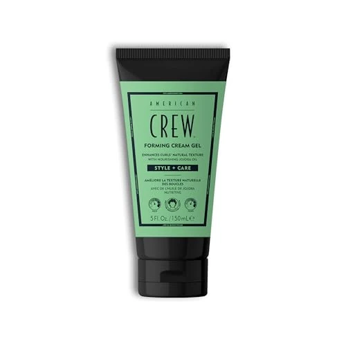 Offerta a tempo: American Crew Forming Cream Gel, Crema Ibrida Capelli, Definizione dei Ricci e Nutrimento, Media Tenuta con Protezione Anti-crespo, Gel Naturale per Ricci da Uomo, 150ml - 15% da 14.90 € a 12.64 €