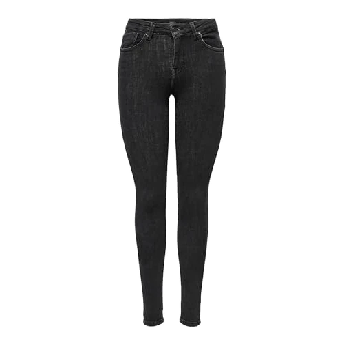ONLY NOS Mujer Onlpower Mid Push Up SK Jea Rea3722 Noos Vaqueros Skinny Not Applicable, Gris (Medium Grey Denim Medium Grey Denim), 38 /L34 (Talla del Fabricante: Medium)