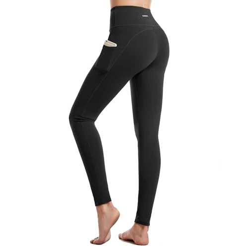 Limited-time offer: CAMBIVO Gym Leggings for Women, High Waisted Yoga Pants with 3 Pockets | Hands-Free Walks, Covered Squats, Easy Stretching, Secure Training Fit, Pilates, Running And Everyday Errands from 14.99 £ to 9.99 £ (save 33%)