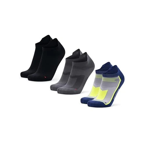 Limited-time offer: DANISH ENDURANCE Running Socks, Breathable Trainer Socks for Gym, Low-Cut for Men & Women, Unisex, 3 or 5 Pack, Multicolour: Black, Grey, Blue/Neon Yellow, 6-8 from 24.95 £ to 24.95 £ (save 0.00%)