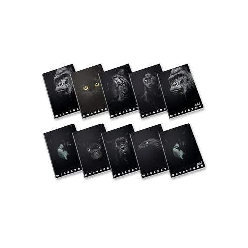 Limited-time offer: Pigna Maxi Notebook Monocromo Black 02303374M - Ruling 4M - Pack of 10 Notebooks from $45.09 to $45.09 (save 0.00%)