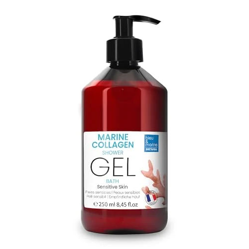 Gel Douche Collagène Triple Action : Nettoyant Visage, Corps et Cheveux. Effet Raffermissant et Anti-Âge. Soin pour Peaux Atopiques, Sensibles et Sèches - 250 ml