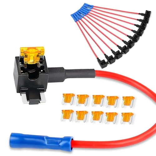 Oferta limitada: Nilight 50038R Paquete de 10 adaptadores Add-a-circuit de 12 V con fusible de cuchilla mini de perfil bajo de 5 A para coches, camiones y embarcaciones. Colores azul, rojo, negro y naranja de 10.49 € a 8.92 € (ahorro 15%)