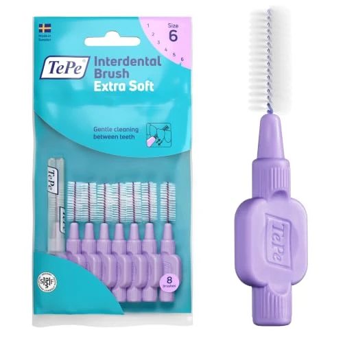 Offerta a tempo: Scovolino TePe, Extra Soft, Viola, 1.1mm/ISO 6, 8pz - 36% da 6.90 € a 4.40 €