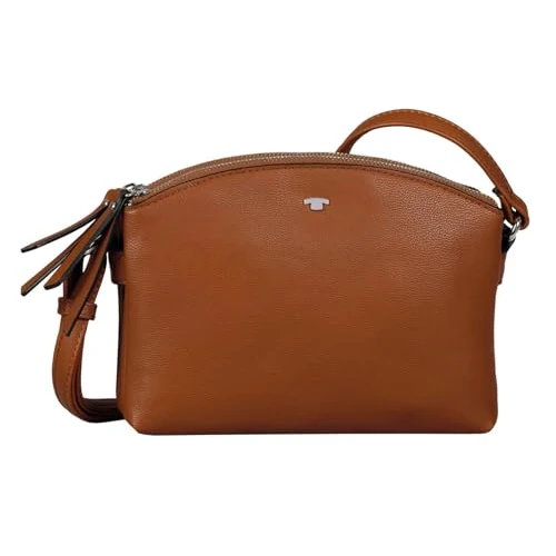 TOM TAILOR Roma, Borsa a tracolla Donna, Marrone (Cognac), 25x7,5x17
