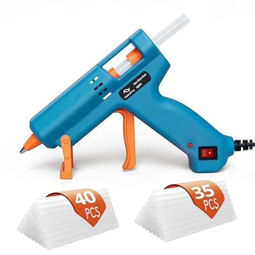 Oferta limitada: TILSWALL W101 Pistola de Silicona Caliente 50 W, 75 Barras 7 mm, Azul de 22.99 € a 22.99 € (ahorro 0.00%)