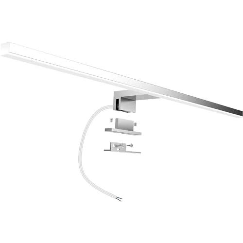 Offerta a tempo: Aogled Lampada da Specchio LED per Bagno 10W 820LM 60cm 230V 4000K,3-in-1 Classe II Lampada,Senza Sfarfallio,Specchio Frontale/Armadio/Illuminazione a Parete Bianco Neutro - 0.00% da 30.98 € a 30.98 €