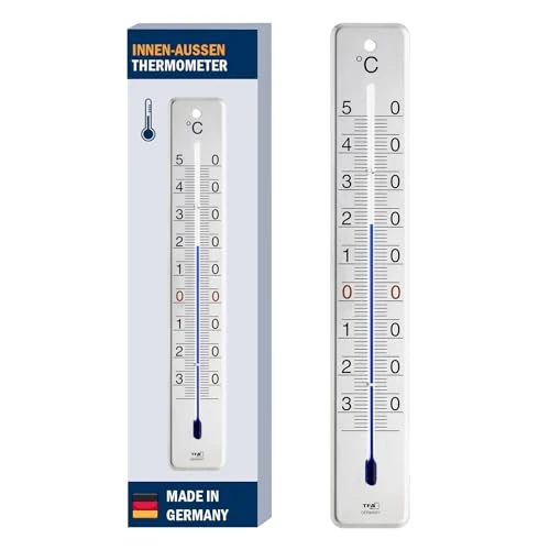 Offre limitée : TFA Dostmann 12.2046 Thermomètre analogique pour intérieur/extérieur, résistant aux intempéries, en Acier Inoxydable, contrôle de la température, Hauteur 28 cm, Brillant de 9.99 € à 9.99 € (0.00% de remise)