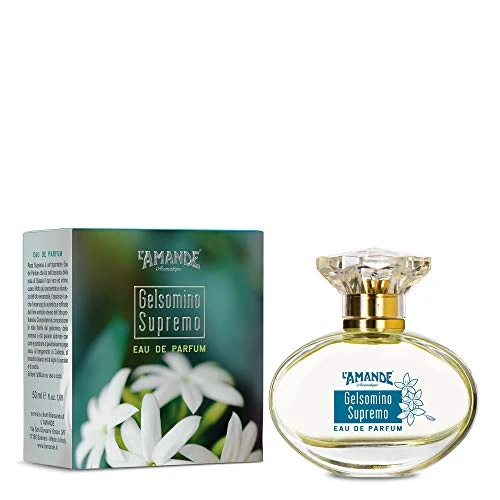 L'AMANDE - Frisse en bloemige narcisgeur met noten van roos en ylang-ylang, met de geuren van amber en cederhout, Eau de Parfum met warme geuren - Supreme Jasmine, 50 ml