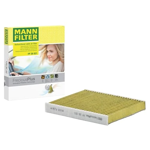 Limited offer: Mann Filter Interior Filter FreciousPlus, FP 26 021, Pollen Filter, 252mm Length x 222mm Width x 32mm Height, For Passenger Cars from 20.72 EUR to 13.96 EUR (save 33%)