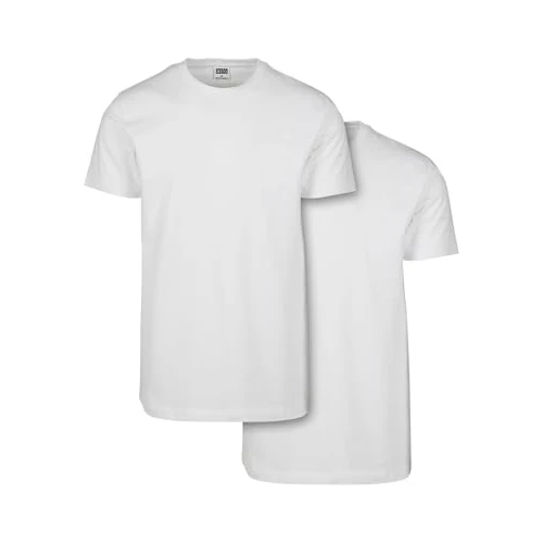 Limitiertes Angebot: Urban Classics Herren Basic Tee 2-pack T-Shirt, white/white, 3XL von 27.89 EUR auf 27.89 EUR (Spare 0%)