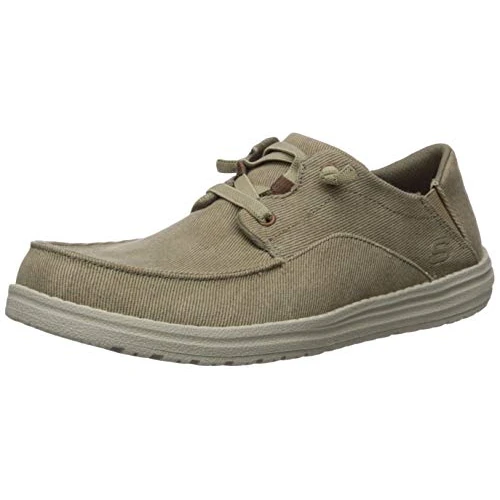 Skechers Men's MELSON VOLGO Sneaker, TAN, 9 UK