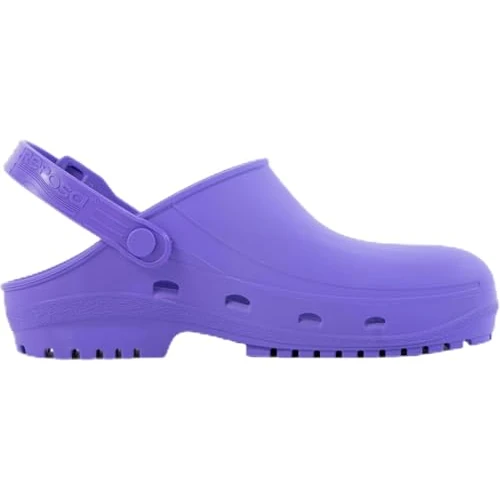 Limited-time offer: REPOSA MAX Clogs, Sanitary Clogs, Antistatic Natural Polymer, hi-tech thermoplastic Compound SEBS, Latex , Comfortable, Light, Closed Upper, Side Holes, Anatomic SRC Sole Purple from 27.23 £ to 27.23 £ (save 0.00%)