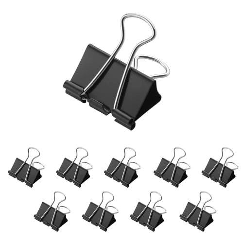 Offerta a tempo: Westcott E-10703 00 Clip per documenti, 32 mm, nero, confezione da 12 clip in metallo per documenti - 50% da 5.96 € a 2.99 €