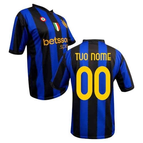 Offerta a tempo: Maglia I N T E R neroblu Bambino Adulto Ufficiale Personalizzata Replica Uomo Ragazzo Autorizzata Personalizzabile CALHANOGLU BARELLA LAUTARO THURAM - 0.00% da 37.99 € a 37.99 €