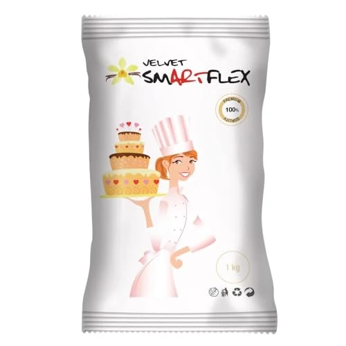Pâte à Sucre Blanche SmartFlex ( variantes disponibles ) - Parfum Vanille 1kg