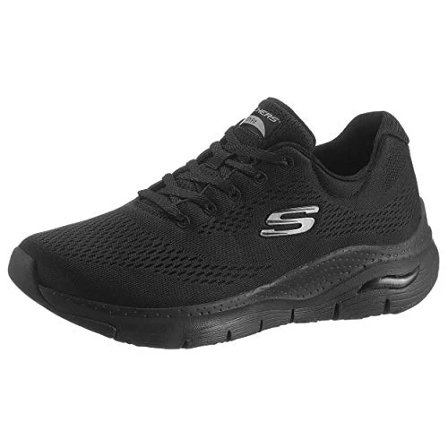 Skechers Damen Arch Fit Big Appeal Sneakers,sports Shoes, Black Mesh Trim, 41 EU