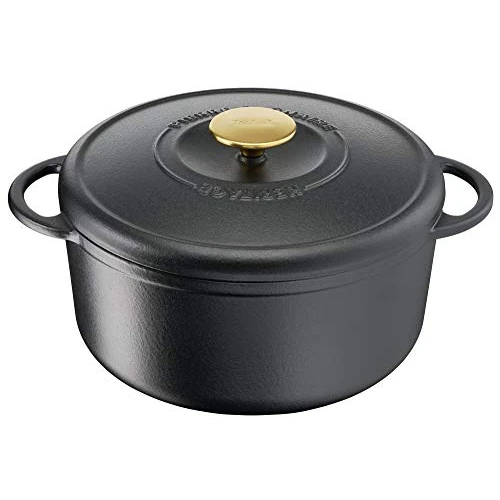 Oferta limitada: Tefal Heritage Cacerola 19 cm, Hierro Fundido, 2,2 litros, Tapa potenciadora de condensación, retención del Calor, Fuego Lento, guisos, caramelización, Apto para Todo Tipo de cocinas, Cast Iron de 129.99 € a 57.60 € (ahorro 56%)