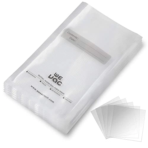 Beperkte aanbieding: Wevac Voedsel Vacuüm Sealer Zakken 28x40cm 100 Count Pre-Cut Bag voor Food Saver, Seal a Meal, Weston. Commerciële kwaliteit, BPA-vrij, Heavy Duty, Geweldig voor Vac Storage, Maaltijdbereiding en Sous van 32.99 EUR naar 32.99 EUR (besparing 0%)