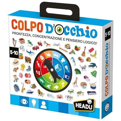 Limitiertes Angebot: Headu Augenschuss Konzentration und logisches Denken It24162 Lernspiel für Kinder von 5-10 Jahren, hergestellt in Italien von 28.24 EUR auf 28.24 EUR (Spare 0%)